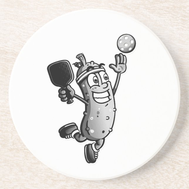 Dessous De Verre En Grès Vedette de pickleball (Devant)