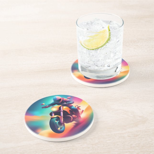 Dessous De Verre En Grès vélo (Côté)