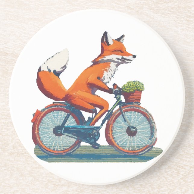Dessous De Verre En Grès Vélo Fox (Devant)