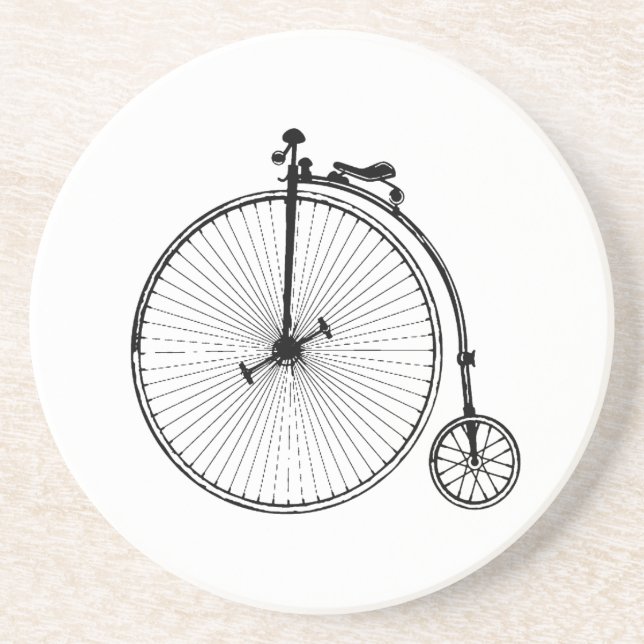 Dessous De Verre En Grès Vélo vintage (Devant)