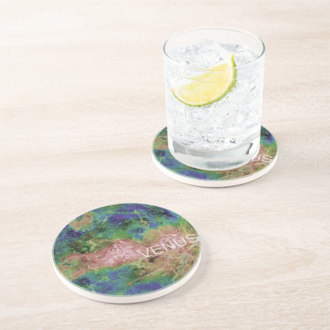 Dessous De Verre En Grès venus, système solaire (Côté)