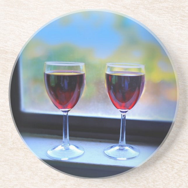 Dessous De Verre En Grès Verre à vin (Devant)