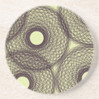 Dessous De Verre En Grès vers le bas dans l'obscurité