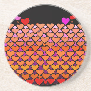 Dessous De Verre En Grès Vestiges de Valentines