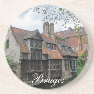 Dessous De Verre En Grès Vieille ville de Bruges en Belgique