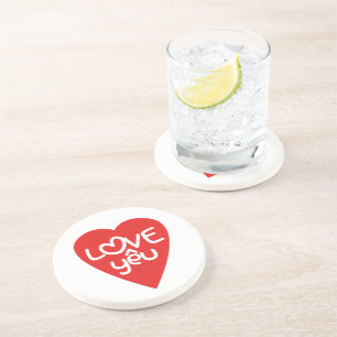 Dessous De Verre En Grès Vietnamien Valentine ♥ Love Yêu ♥ Asian Wordplay