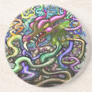 Dessous De Verre En Grès Vignes Dragon
