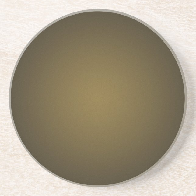 Dessous De Verre En Grès Vignette granuleuse marron et noir tendance (Devant)