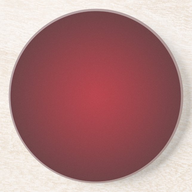 Dessous De Verre En Grès Vignette Rouge-Noir Grainy (Devant)