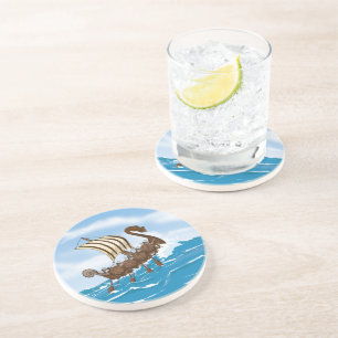 Dessous De Verre En Grès Viking Ship