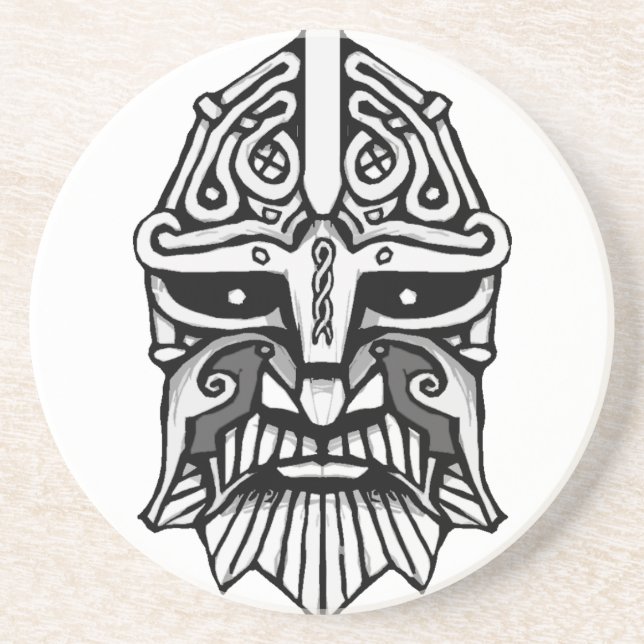Dessous De Verre En Grès Vikinga huvud (Devant)