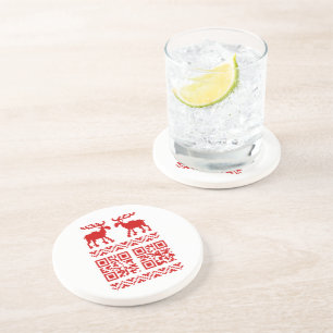 Dessous De Verre En Grès Vilain Sweater QR Code Bonne année!