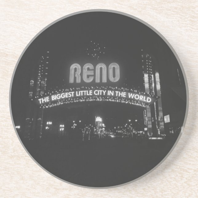 Dessous De Verre En Grès Ville de Reno (Devant)