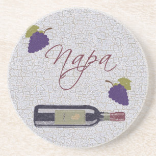 Dessous De Verre En Grès Vin de Napa vintage 