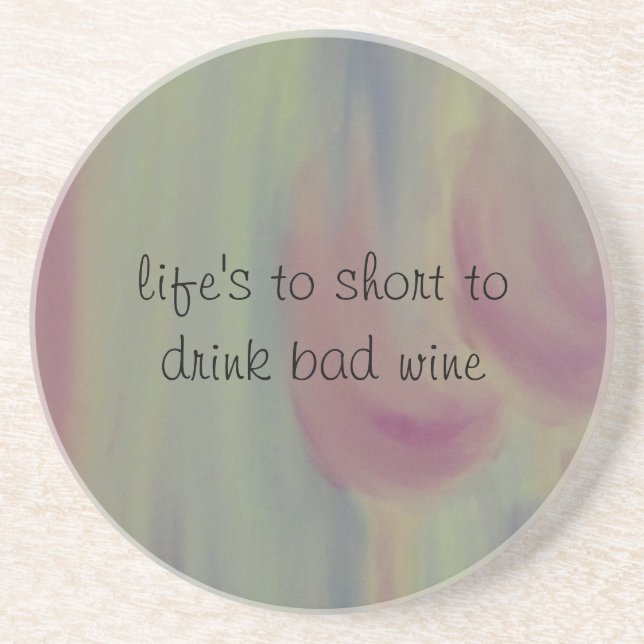 Dessous De Verre En Grès vin gâté (Devant)