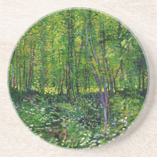 Dessous De Verre En Grès Vincent Van Gogh Arbres Et Sous-Croissance