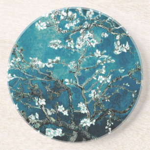 Dessous De Verre En Grès Vincent Van Gogh Floraison d'Amandier Sarcelle Fon