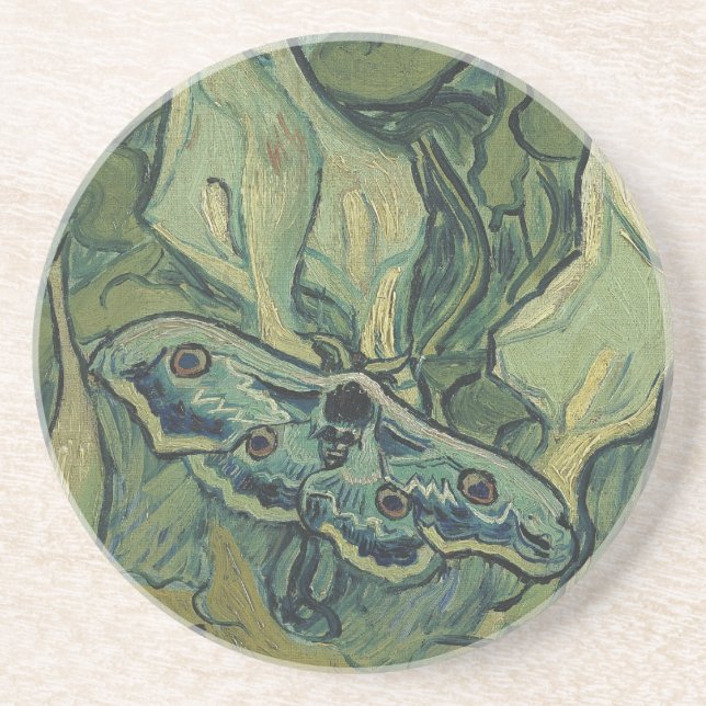 Dessous De Verre En Grès Vincent van Gogh - Grand paon de nuit (Devant)