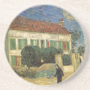 Dessous De Verre En Grès Vincent van Gogh - Maison Blanche à la nuit