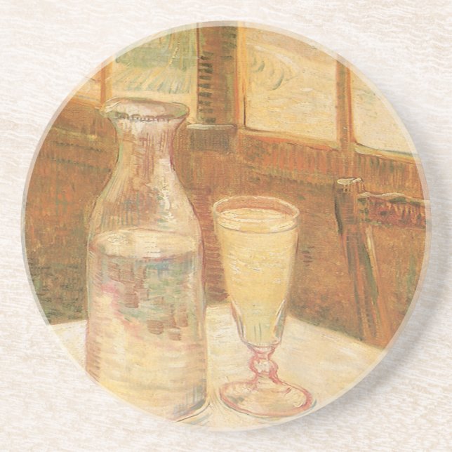 Dessous De Verre En Grès Vincent van Gogh - Nature morte avec de l'absinthe (Devant)