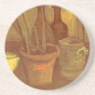 Dessous De Verre En Grès Vincent van Gogh - Nature morte Pinceaux dans un p