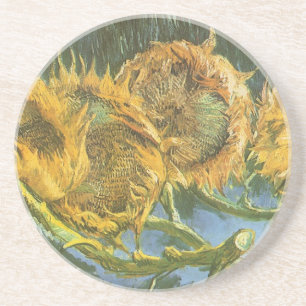 Dessous De Verre En Grès Vincent van Gogh - Nature morte : Quatre tournesol