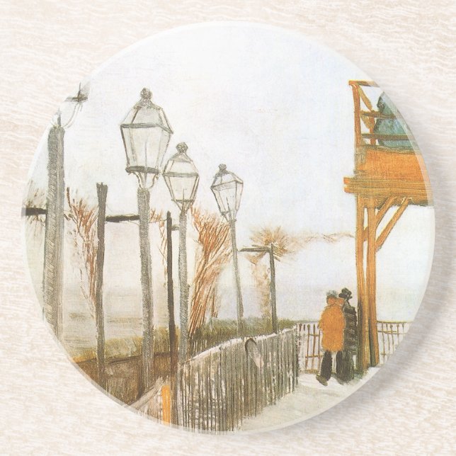 Dessous De Verre En Grès Vincent van Gogh - Terrasse et belvédère (Devant)