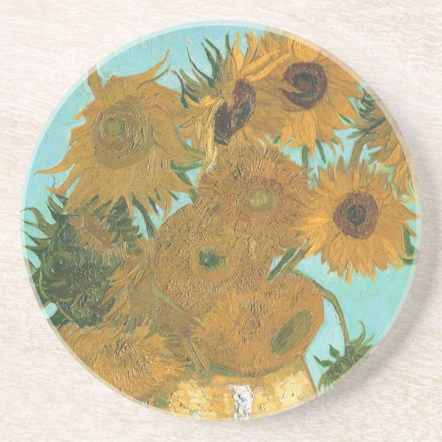Dessous De Verre En Grès Vincent van Gogh - Vase avec douze tournesols (Devant)