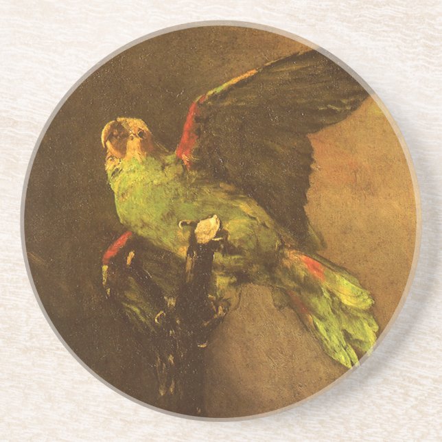 Dessous De Verre En Grès Vincent van Gogh - Vie morte avec perroquet vert (Devant)