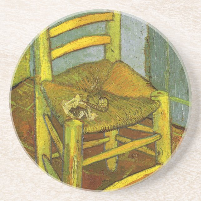 Dessous De Verre En Grès Vincent's Chair with His Pipe by van Gogh (Devant)
