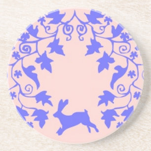 Dessous De Verre En Grès Vintage Animaux Mignons de Pâques