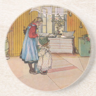 Dessous De Verre En Grès Vintage Carl Larsson La Cuisine