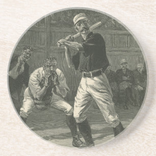 Dessous De Verre En Grès Vintage Sports, Joueurs de baseball par Thulstrup
