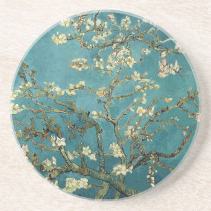 Dessous De Verre En Grès Vintage Van Gogh Almond Blossom