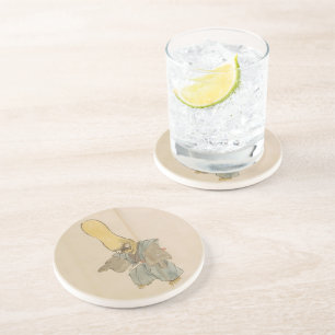 Dessous De Verre En Grès Vintage Yokai Swordsman (Parcours Mariage)