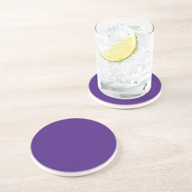 Dessous de verre en grès violet Monster (Côté)