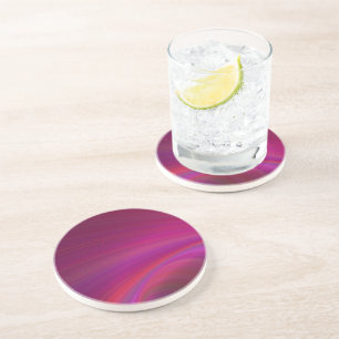 Dessous de verre en grès violet - Unique et Durabl