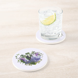 Dessous De Verre En Grès Virginia Bluebells Fleurs sauvages