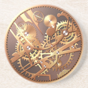Dessous De Verre En Grès vitesses de montre de steampunk