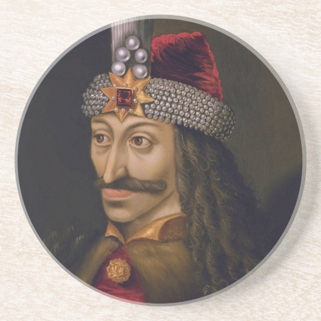 Dessous De Verre En Grès Vlad Tepes Dracula Impaler Voivode de Wallache (Devant)