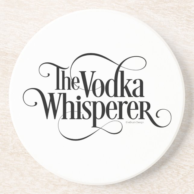 Dessous De Verre En Grès Vodka Whisperer (Devant)