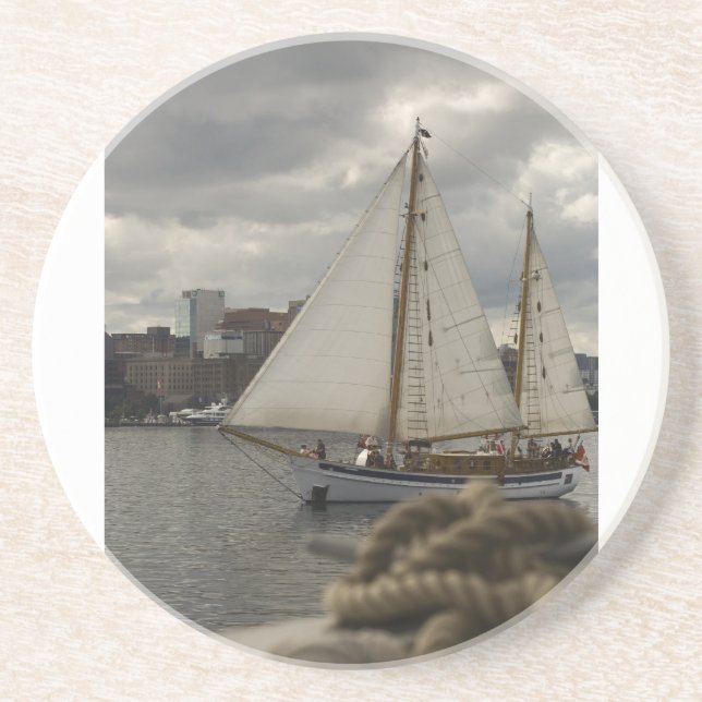 Dessous De Verre En Grès Voile (Devant)