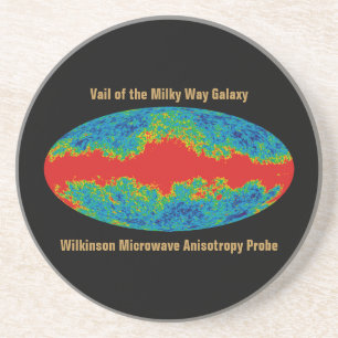 Dessous De Verre En Grès Voile Galaxy Voie Lactée sur l'univers WMAP
