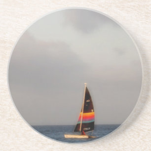 Dessous De Verre En Grès Voilier coloré