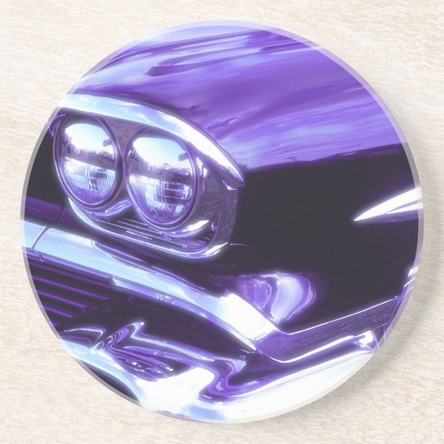 Dessous De Verre En Grès Voiture classique : 1958 Chevrolet (Devant)