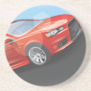 Dessous De Verre En Grès Voiture de sport