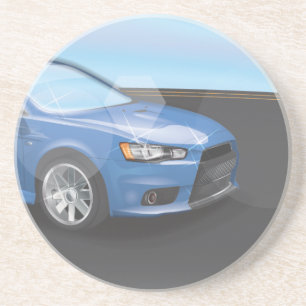 Dessous De Verre En Grès Voiture de sport