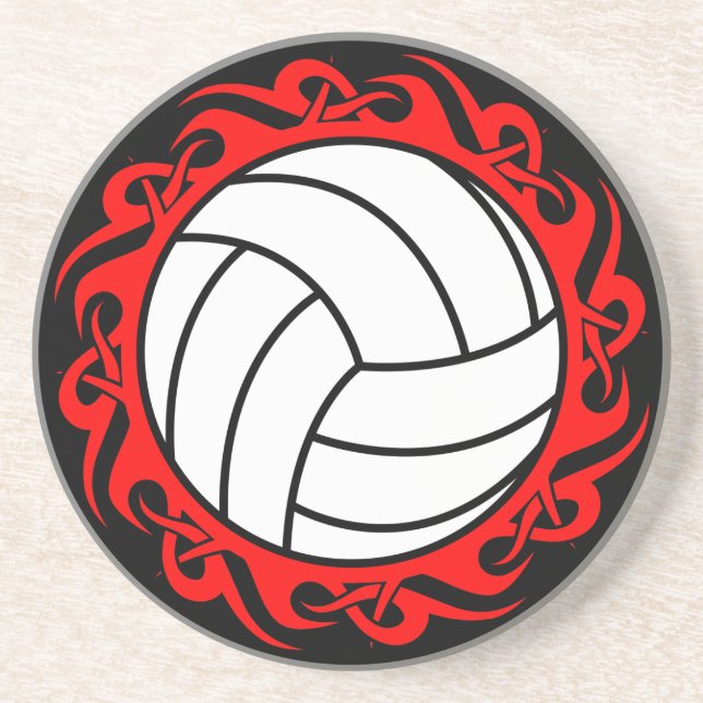 Dessous De Verre En Grès volley-ball tribal (Devant)