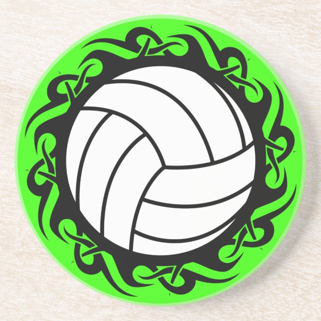 Dessous De Verre En Grès volley-ball tribal (Devant)