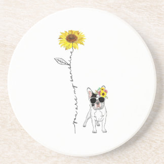 Dessous De Verre En Grès Vous Êtes Mon Sunshine French Bulldog Cadeau
